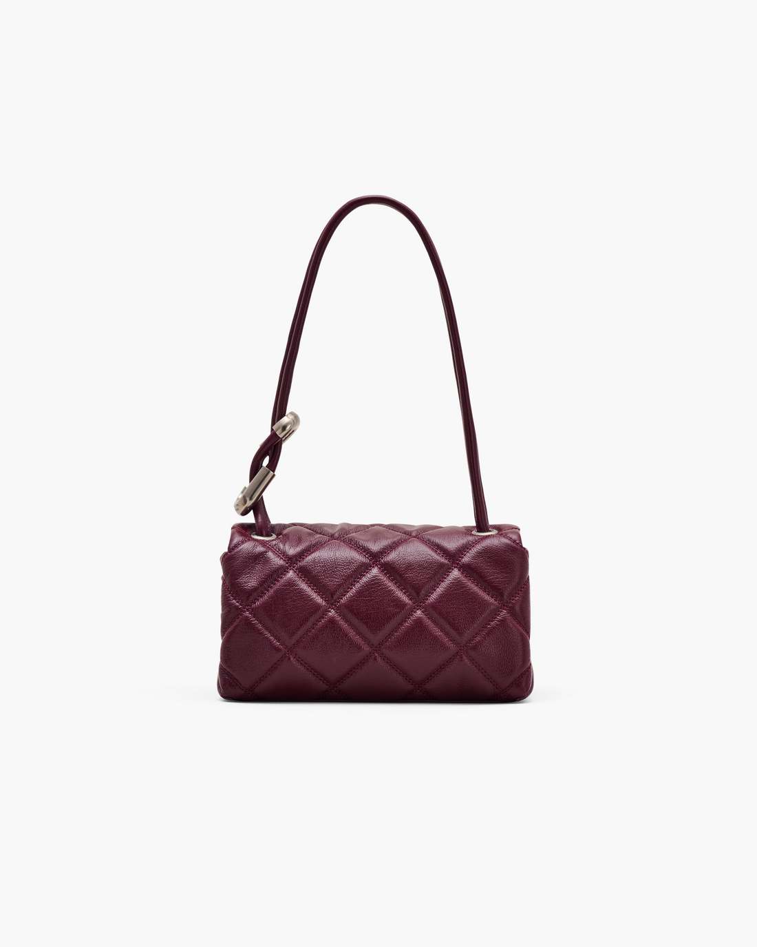The Quilted Mini Dual Shoulder Bag Dark Plum Marc Jacobs