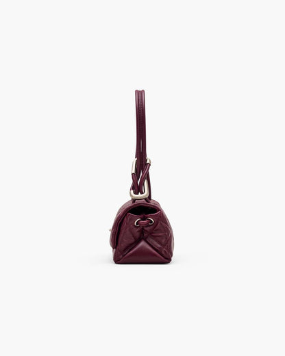 The Quilted Mini Dual Shoulder Bag Dark Plum Marc Jacobs