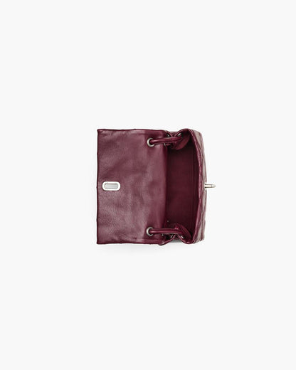 The Quilted Mini Dual Shoulder Bag Dark Plum Marc Jacobs