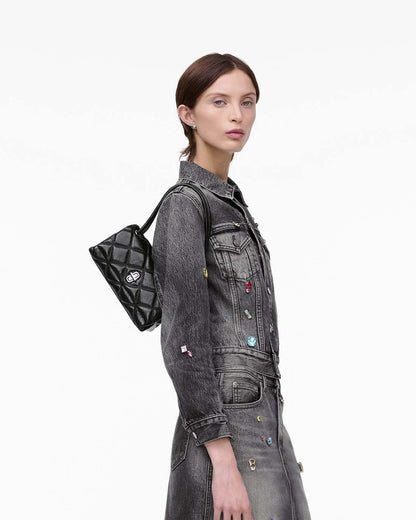 The Quilted Mini Dual Shoulder Bag Black Marc Jacobs