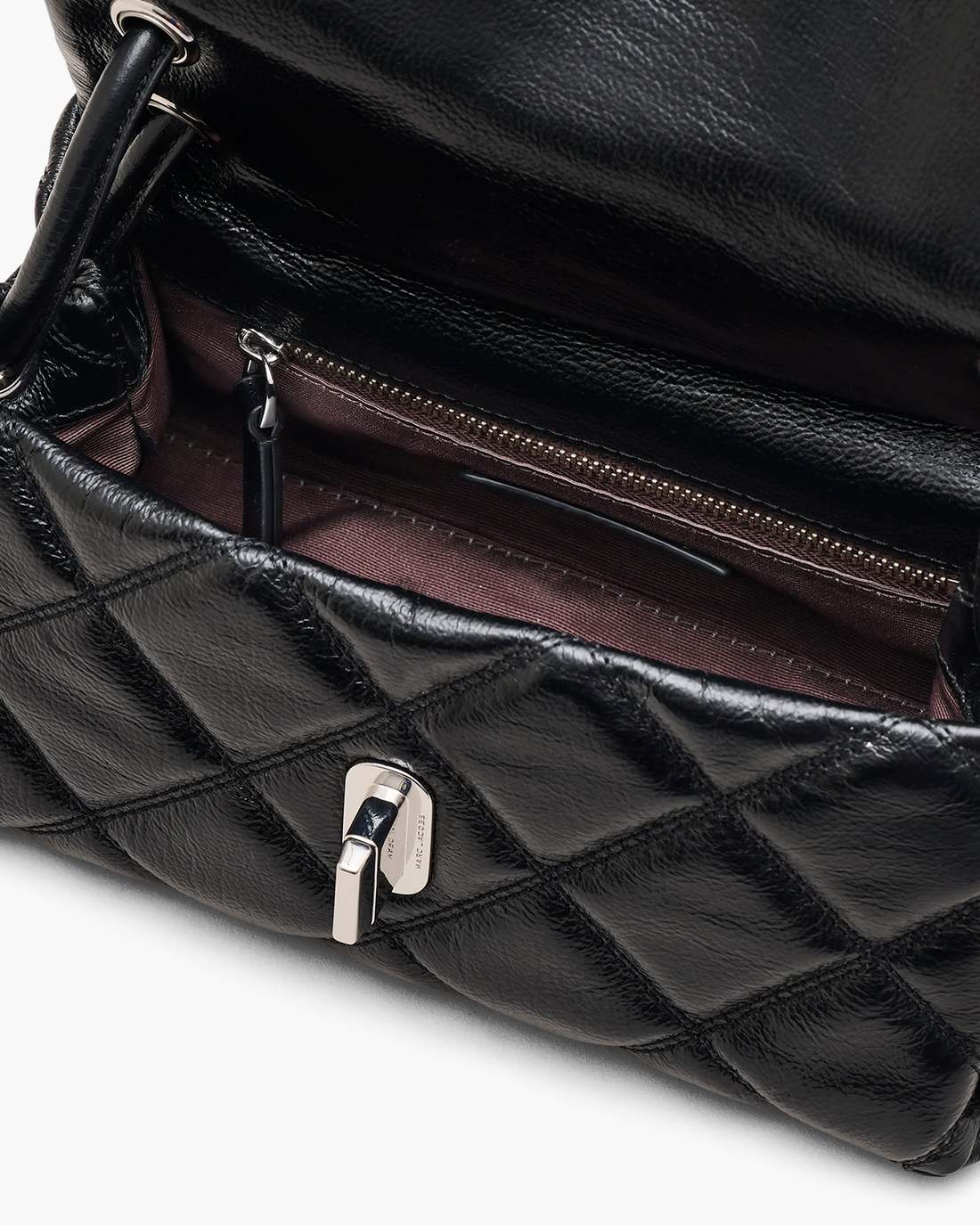 The Quilted Mini Dual Shoulder Bag Black Marc Jacobs