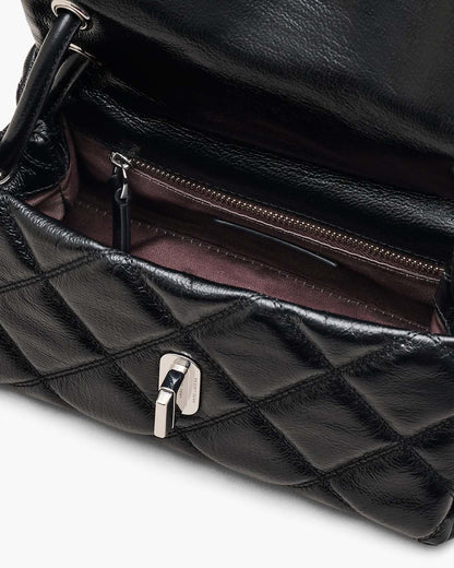 The Quilted Mini Dual Shoulder Bag Black Marc Jacobs