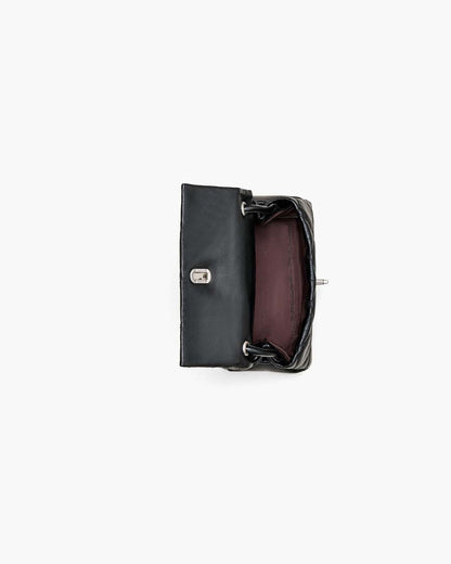 The Quilted Mini Dual Shoulder Bag Black Marc Jacobs