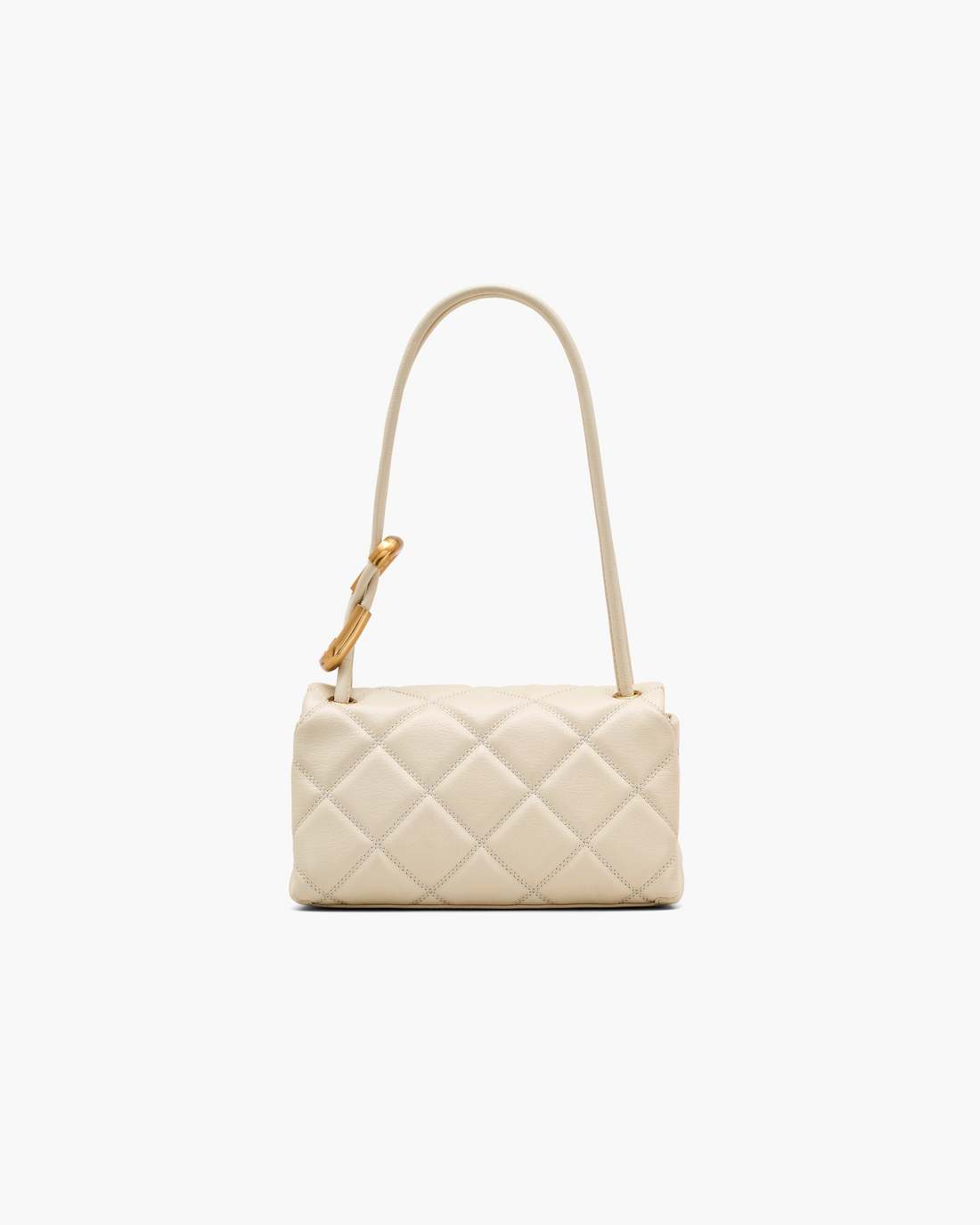 The Quilted Mini Dual Shoulder Bag Cloud White Marc Jacobs