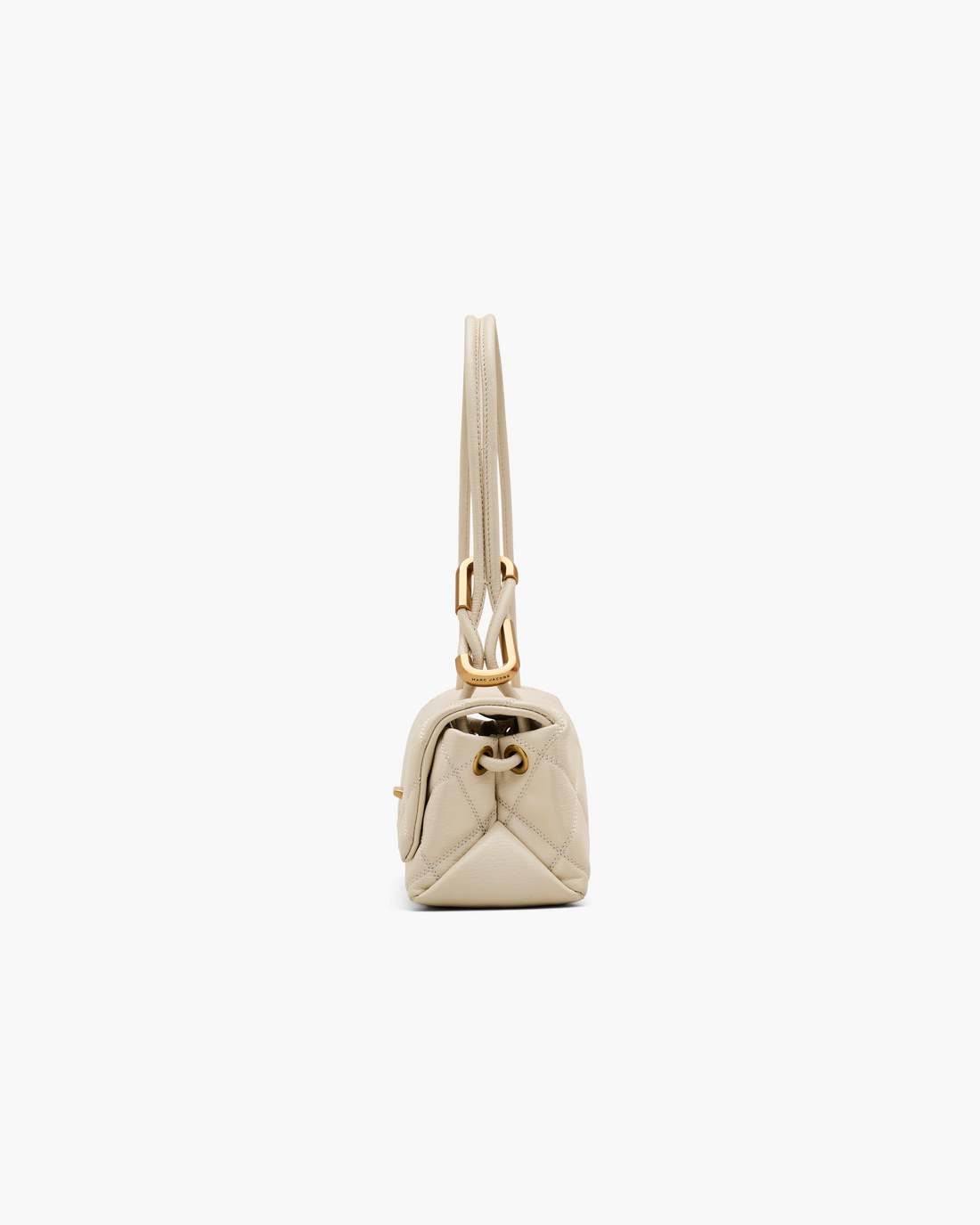 The Quilted Mini Dual Shoulder Bag Cloud White Marc Jacobs