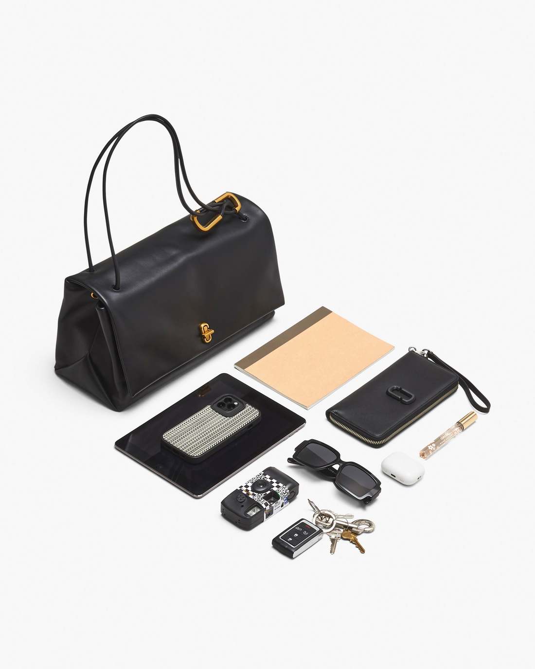 The Metallic Large Dual Bag Silver Marc Jacobs