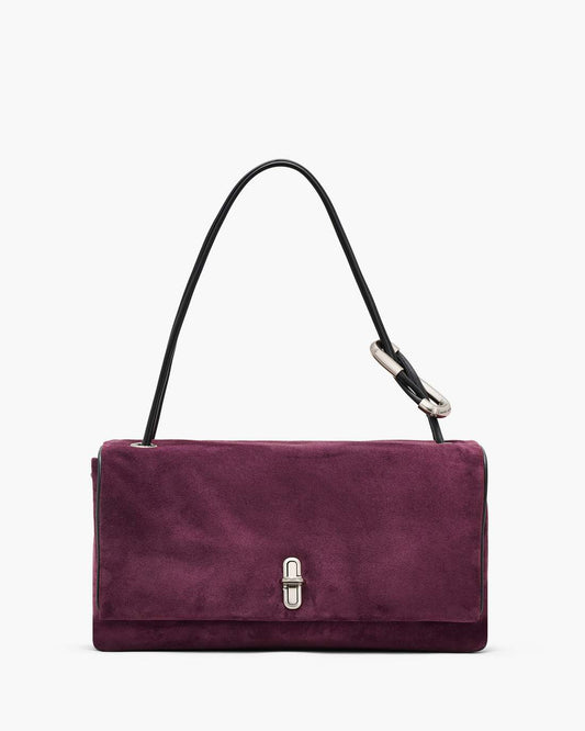The Suede Large Dual Dark Plum Marc Jacobs