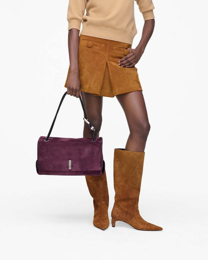 The Suede Large Dual Dark Plum Marc Jacobs