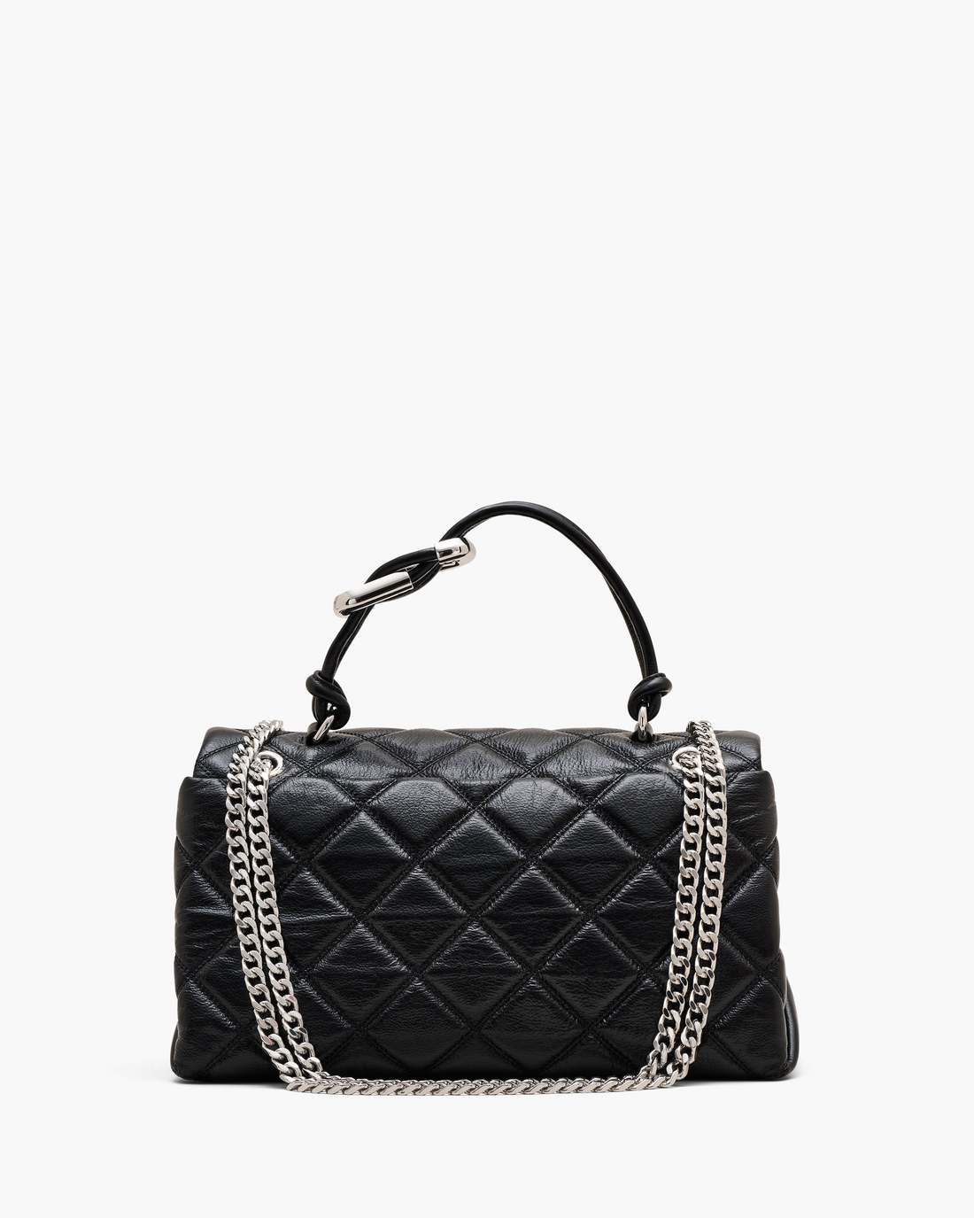 The Quilted Dual Convertible Shoulder Bag Black Marc Jacobs