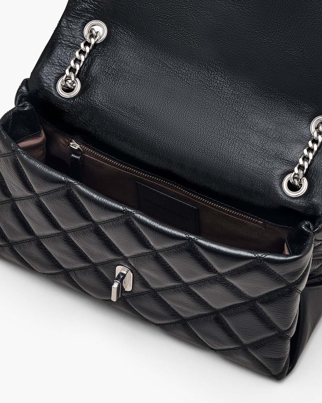The Quilted Dual Convertible Shoulder Bag Black Marc Jacobs