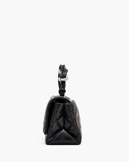 The Quilted Dual Convertible Shoulder Bag Black Marc Jacobs