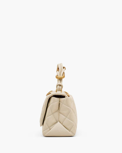 The Quilted Dual Convertible Shoulder Bag Cloud White Marc Jacobs