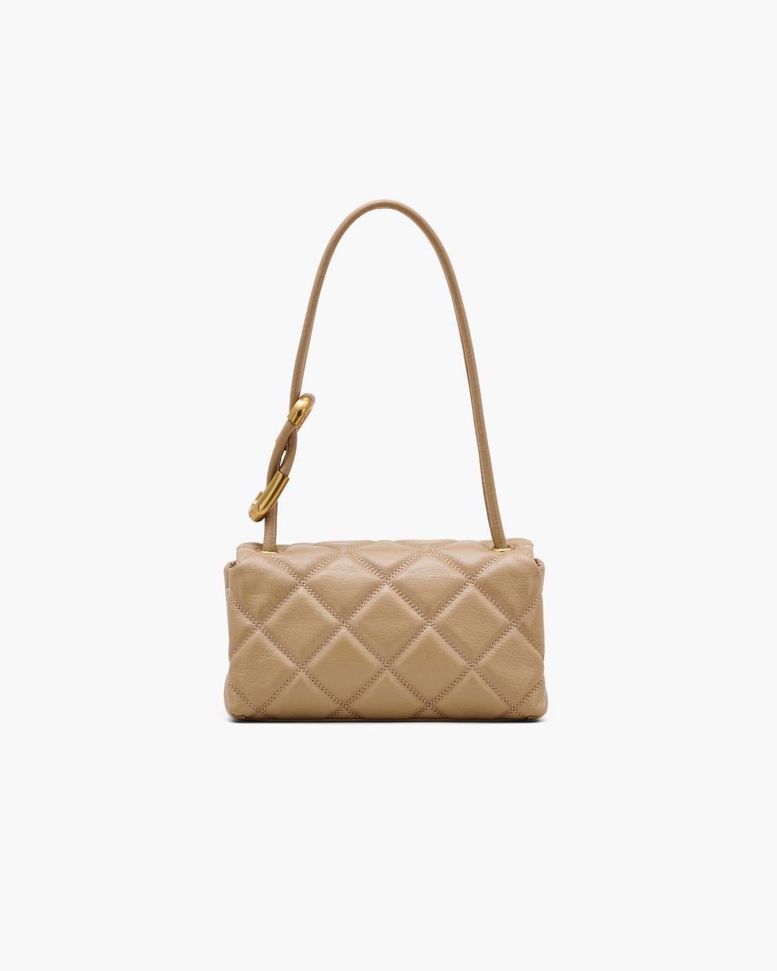 The Quilted Mini Dual Shoulder Bag Camel Marc Jacobs