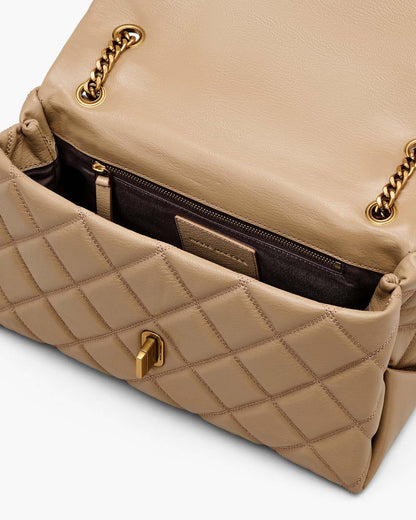 The Quilted Dual Convertible Shoulder Bag Camel Marc Jacobs