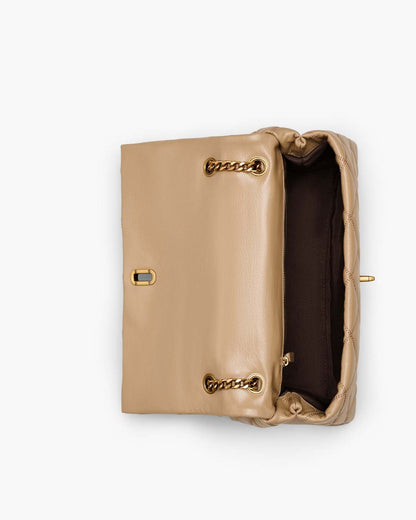 The Quilted Dual Convertible Shoulder Bag Camel Marc Jacobs