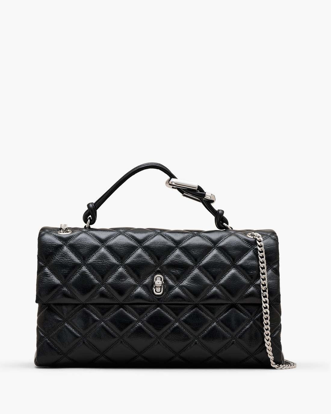 The Quilted XL Dual Convertible Shoulder Bag Black Marc Jacobs