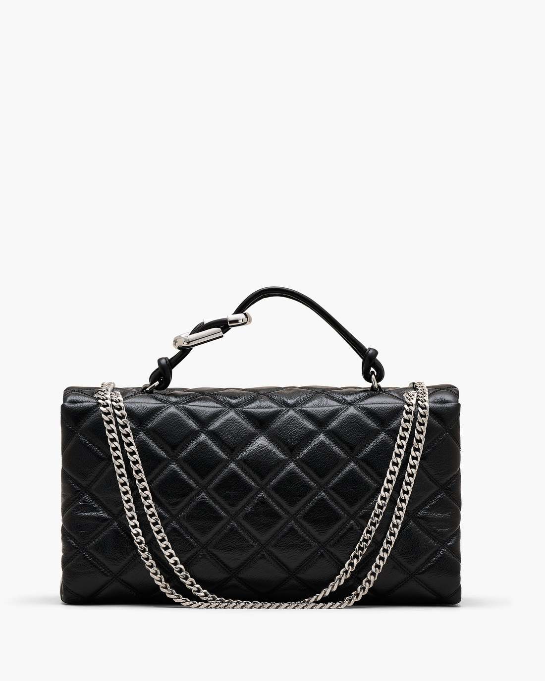 The Quilted XL Dual Convertible Shoulder Bag Black Marc Jacobs