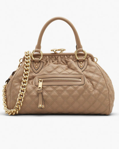 Re-Edition Quilted Leather Stam Bag Camel Marc Jacobs