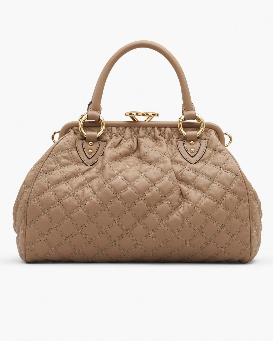 Re-Edition Quilted Leather Stam Bag Camel Marc Jacobs