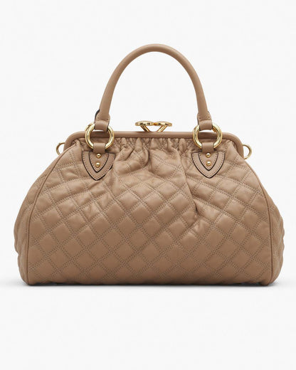 Re-Edition Quilted Leather Stam Bag Camel Marc Jacobs