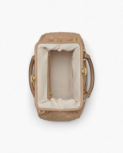Re-Edition Quilted Leather Stam Bag Camel Marc Jacobs