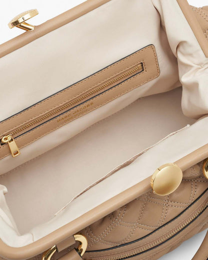 Re-Edition Quilted Leather Stam Bag Camel Marc Jacobs