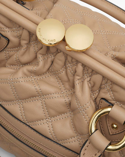 Re-Edition Quilted Leather Stam Bag Camel Marc Jacobs