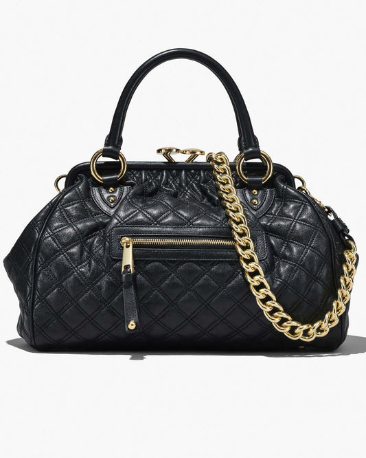 Re-Edition Quilted Leather Stam Bag Black Marc Jacobs