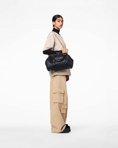 Re-Edition Quilted Leather Stam Bag Black Marc Jacobs