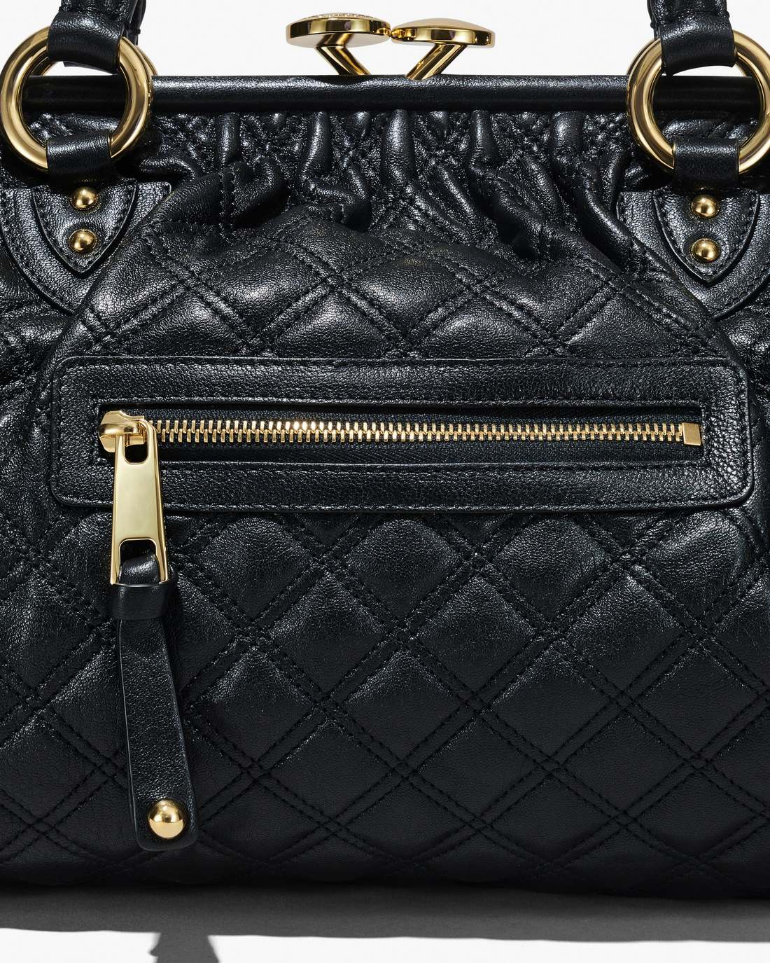 Re-Edition Quilted Leather Stam Bag Black Marc Jacobs