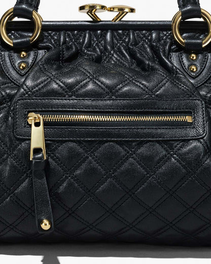 Re-Edition Quilted Leather Stam Bag Black Marc Jacobs