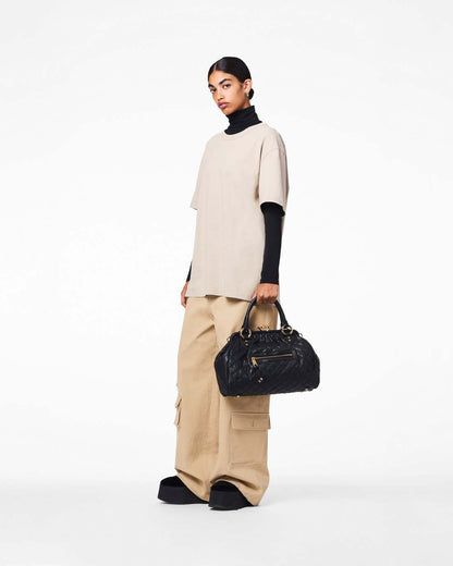 Re-Edition Quilted Leather Stam Bag Black Marc Jacobs