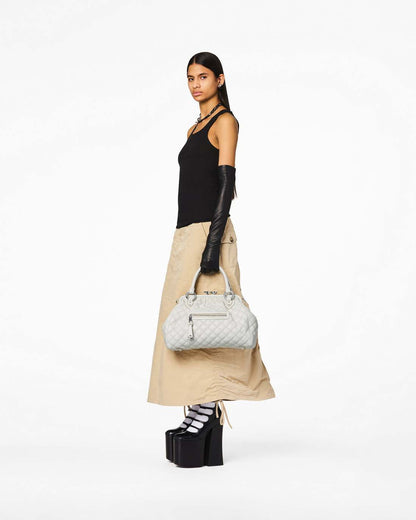 Re-Edition Quilted Leather Stam Bag Cloud White Marc Jacobs