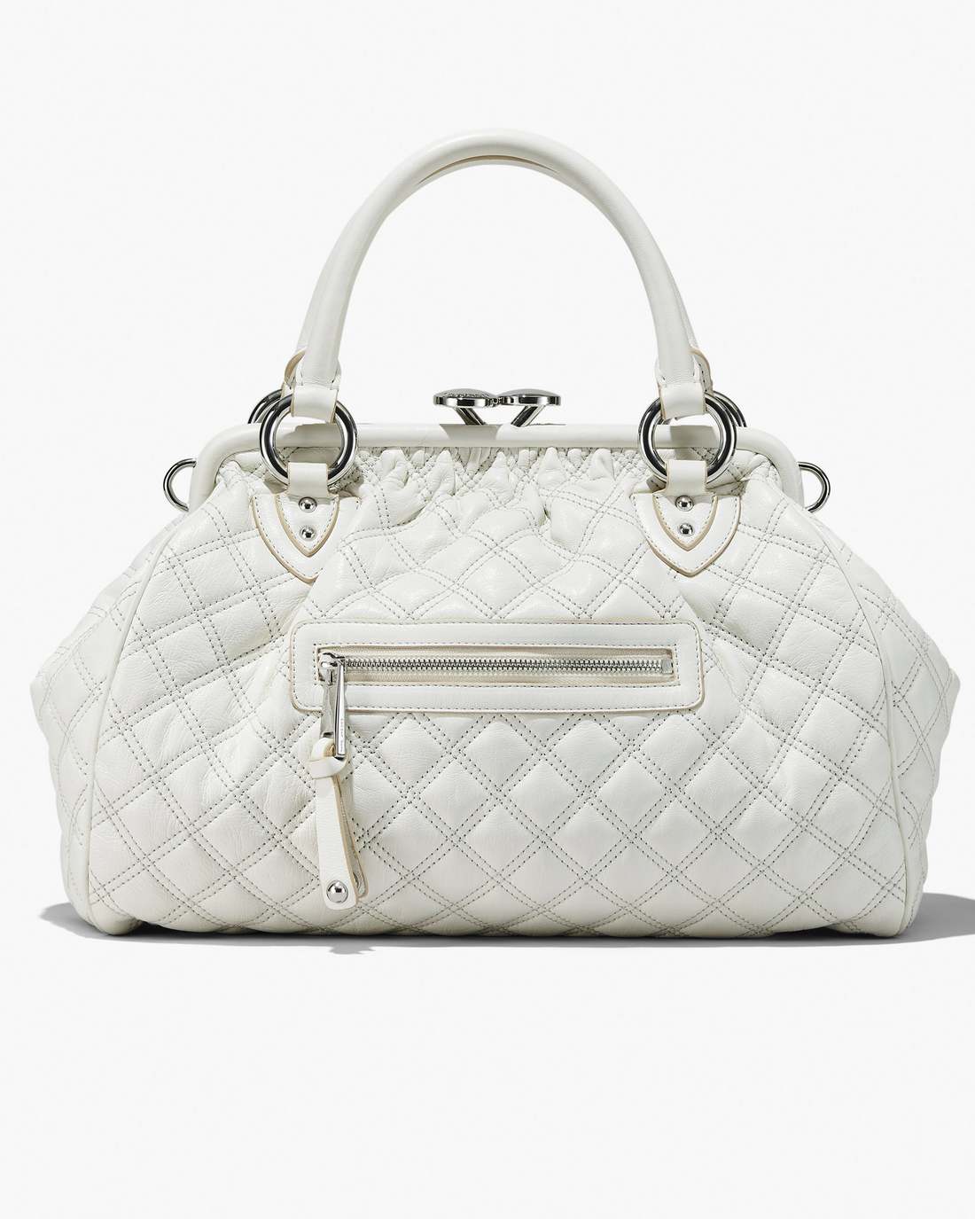 Re-Edition Quilted Leather Stam Bag Cloud White Marc Jacobs