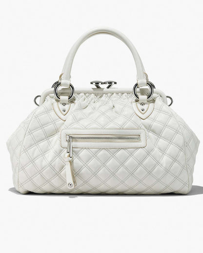 Re-Edition Quilted Leather Stam Bag Cloud White Marc Jacobs