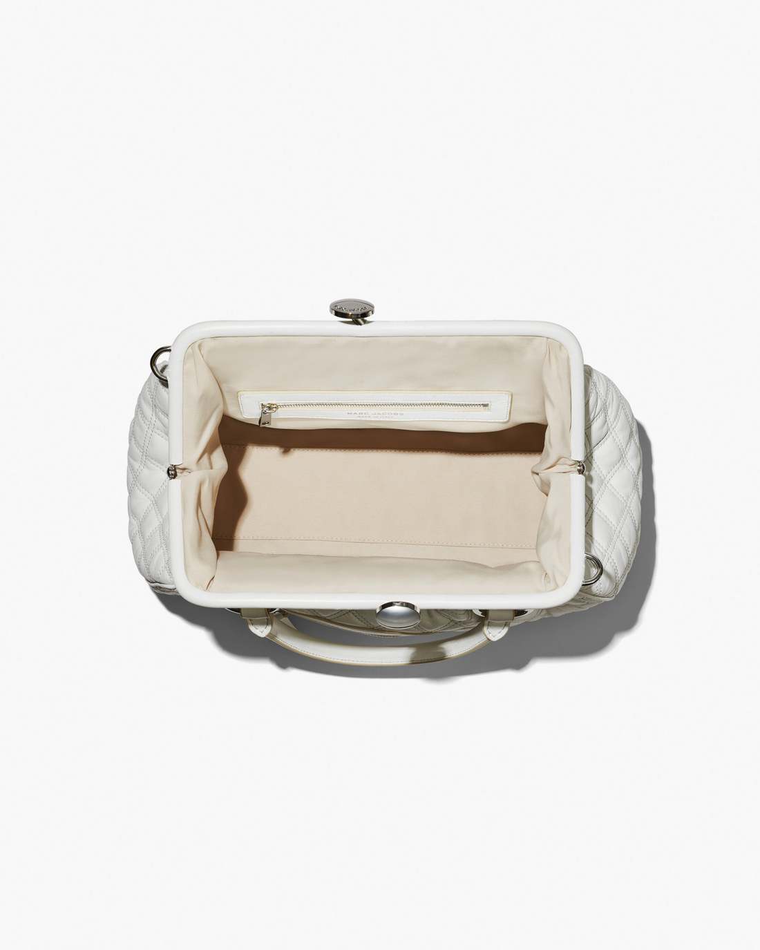 Re-Edition Quilted Leather Stam Bag Cloud White Marc Jacobs