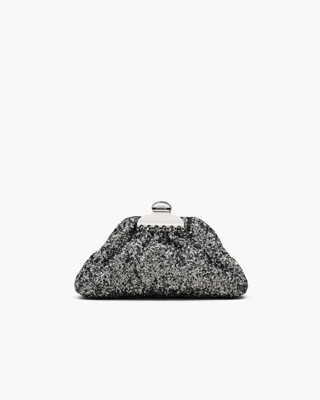 The Sequin Glam Small Clutch Silver Marc Jacobs