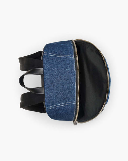 The Biker Colorblock Denim Large Backpack Indigo Multi Marc Jacobs
