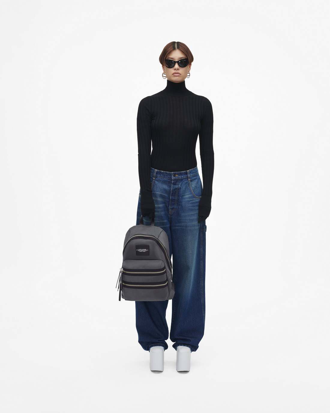 The Biker Nylon Large Backpack Dark Shadow Marc Jacobs