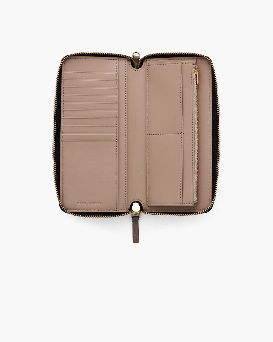 The Leather Continental Wallet Cement Marc Jacobs