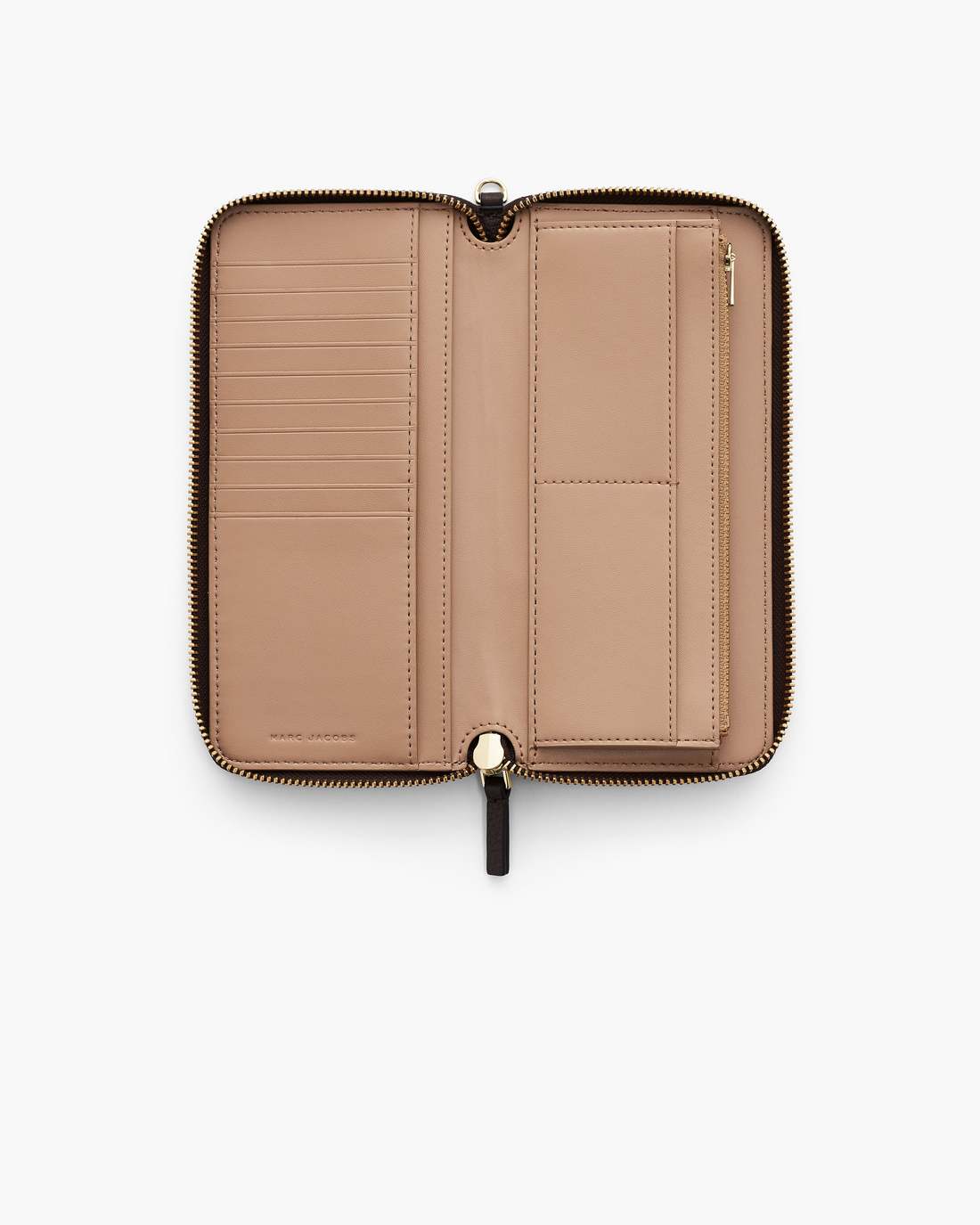 The Leather Continental Wallet Ganache Marc Jacobs