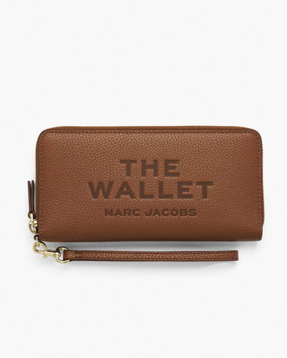 The Leather Continental Wallet Argan Oil Marc Jacobs