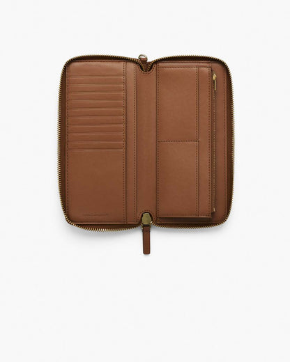 The Leather Continental Wallet Argan Oil Marc Jacobs