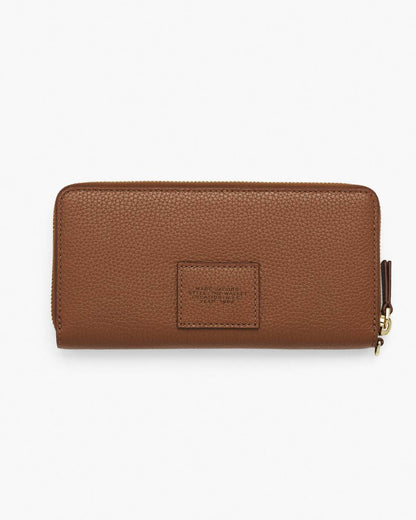 The Leather Continental Wallet Argan Oil Marc Jacobs