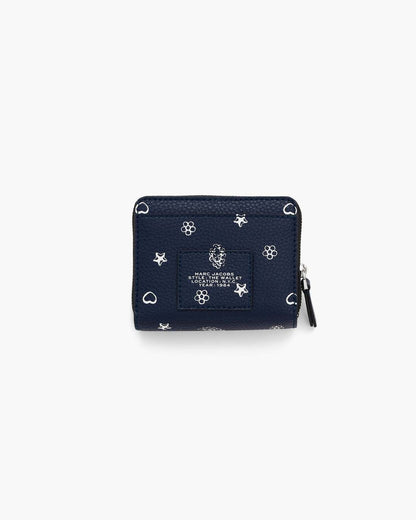 The Bandana Mini Compact Wallet Navy Multi Marc Jacobs