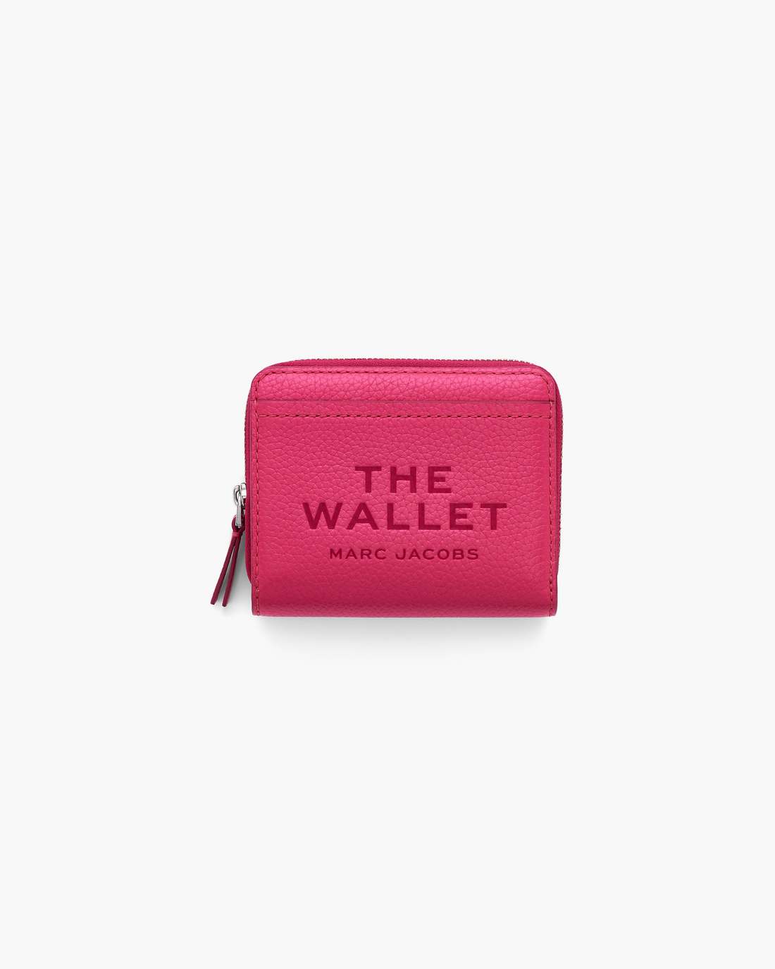 The Leather Mini Compact Wallet Raspberry Pink Marc Jacobs