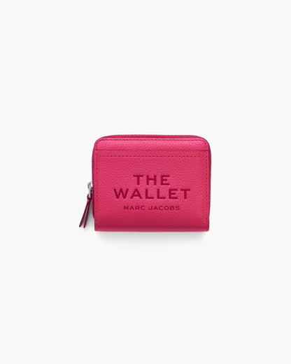 The Leather Mini Compact Wallet Raspberry Pink Marc Jacobs