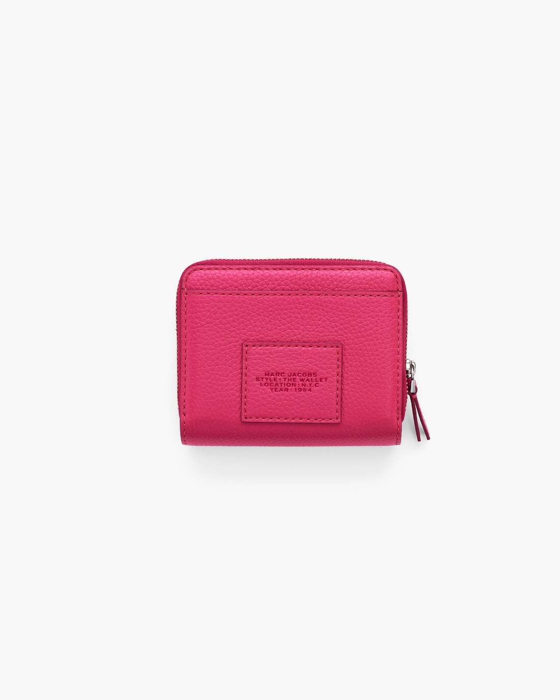The Leather Mini Compact Wallet Raspberry Pink Marc Jacobs