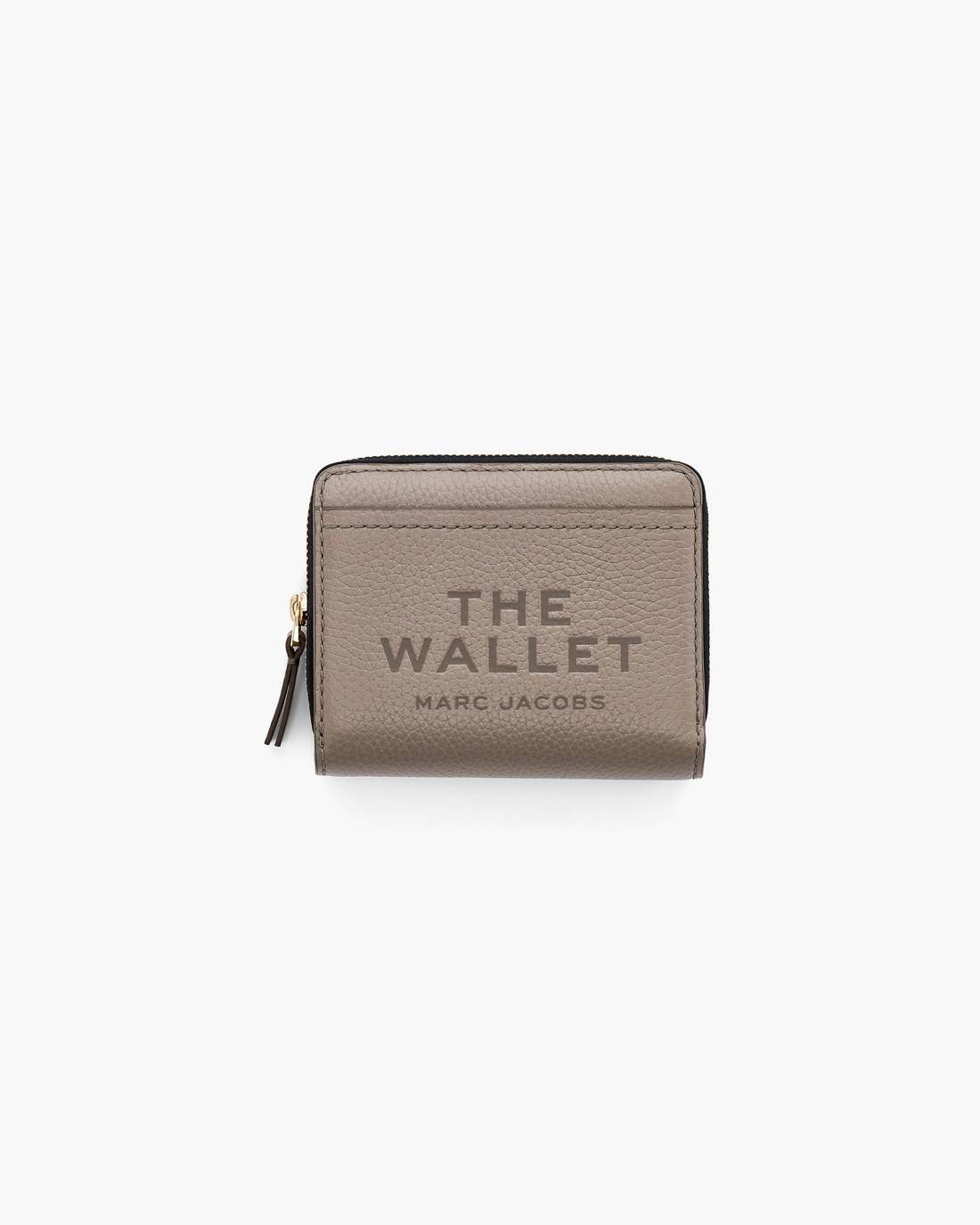The Leather Mini Compact Wallet Cement Marc Jacobs