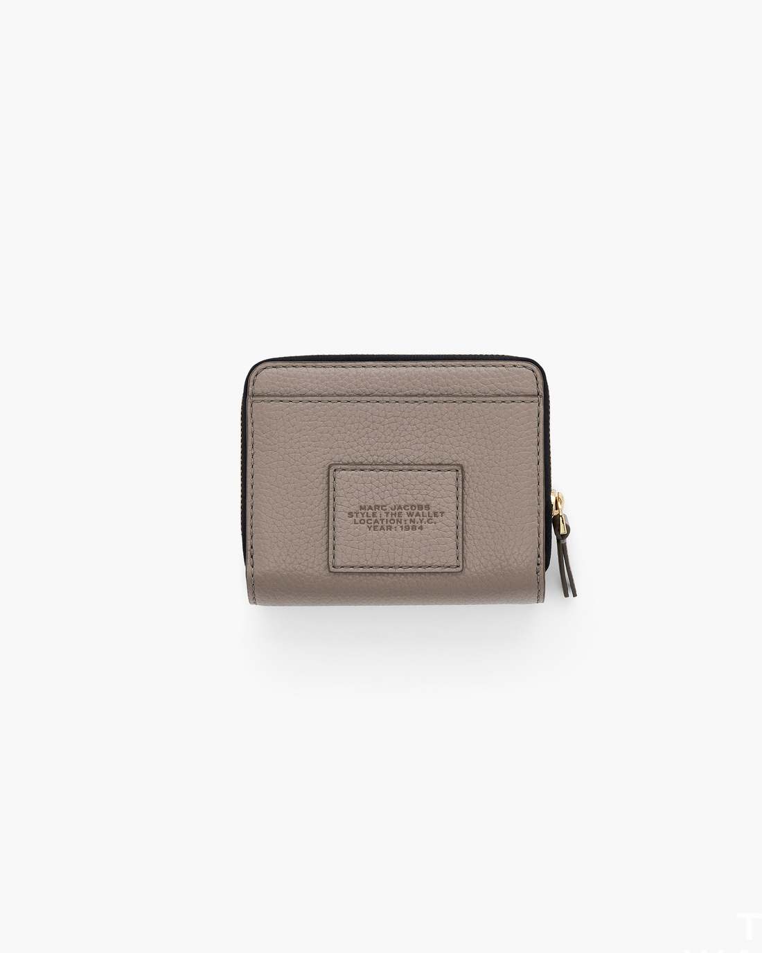 The Leather Mini Compact Wallet Cement Marc Jacobs